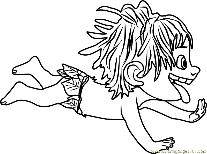 Cute Dinosaur Runner coloring page