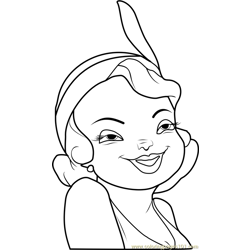 Charlotte Tiana's Best Friend Free Coloring Page for Kids