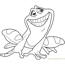 Prince Naveen as Frog Free Coloring Page for Kids