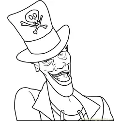 The Shadow Man Free Coloring Page for Kids