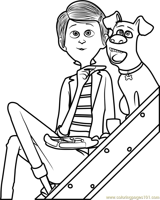 Katie Coloring Page for Kids - Free The Secret Life of Pets Printable