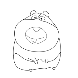 Norman The Secret Life Of Pets Free Coloring Page for Kids