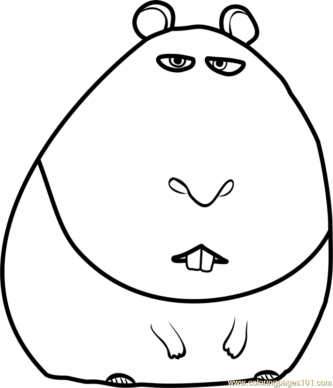 Norman Coloring Page for Kids - Free The Secret Life of Pets Printable
