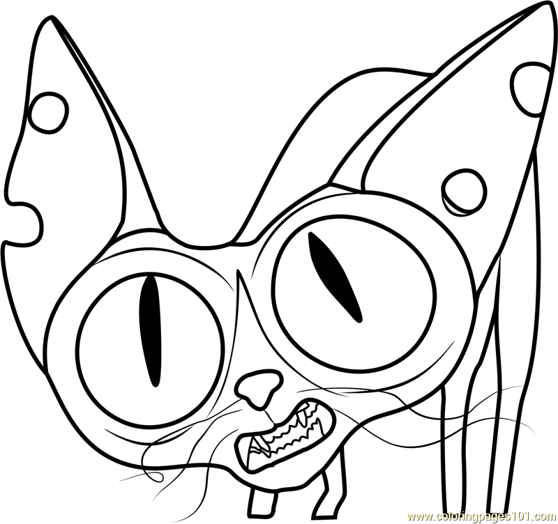 Ozone Cat Coloring Page for Kids - Free The Secret Life of Pets