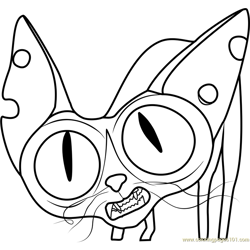 Ozone Cat Free Coloring Page for Kids
