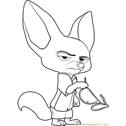 Finnick Free Coloring Page for Kids
