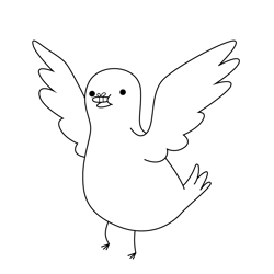 Bird Adventure Time Free Coloring Page for Kids