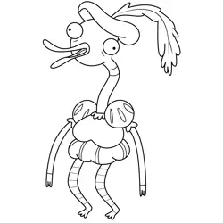 Choose Goose Adventure Time Free Coloring Page for Kids