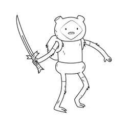Fern Adventure Time Free Coloring Page for Kids