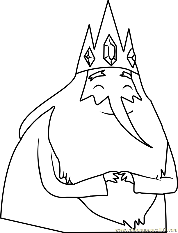 How to Draw Anime Ice King from Adventure Time, Step by Step, Cartoon Network Characters, Cartoons, Draw Cartoon Characters, FREE…