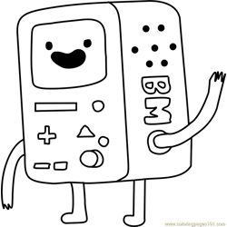 BMO Free Coloring Page for Kids