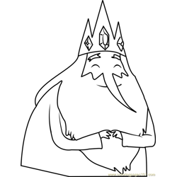 Ice King Free Coloring Page for Kids