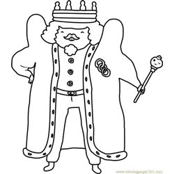 King of Ooo Free Coloring Page for Kids
