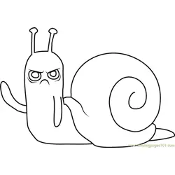 Lich Snail Free Coloring Page for Kids