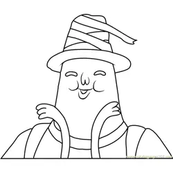 Magic Man Free Coloring Page for Kids