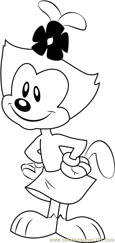 Dot Coloring Page for Kids - Free Animaniacs Printable Coloring Pages