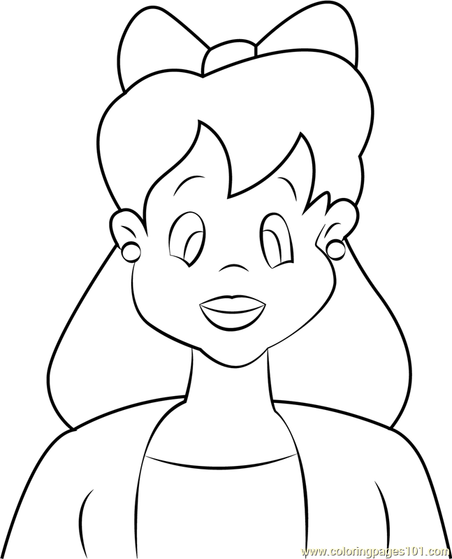 Mary Hartless Coloring Page for Kids - Free Animaniacs Printable