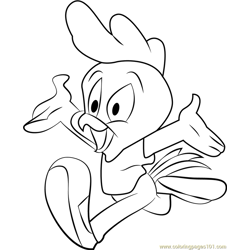 Fowlmouth Free Coloring Page for Kids