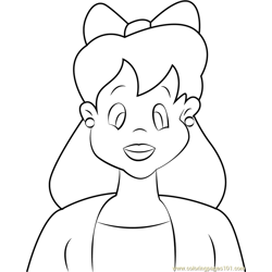 Mary Hartless Free Coloring Page for Kids