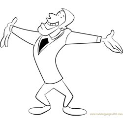 Mr Director Free Coloring Page for Kids