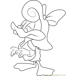 Shirley the Loon Free Coloring Page for Kids