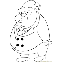 Thaddeus Plotz Free Coloring Page for Kids