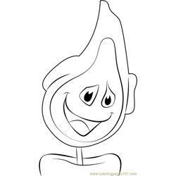 The Flame Free Coloring Page for Kids