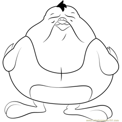 The Godpigeon Free Coloring Page for Kids