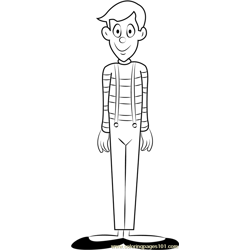 The Mime Free Coloring Page for Kids