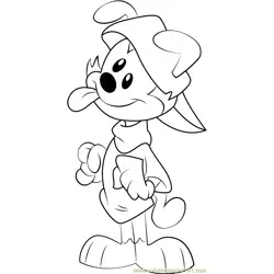 Wakko Free Coloring Page for Kids