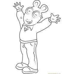 Arthur Free Coloring Page for Kids