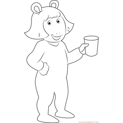 Read Pajamas Free Coloring Page for Kids