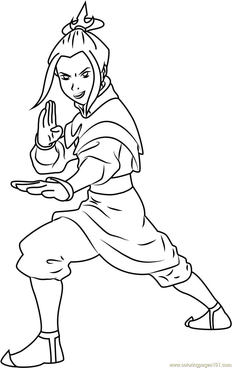 Katara Coloring Page for Kids   Free Avatar The Last Airbender ...