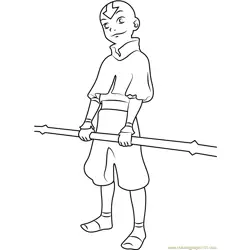 Last Airbender Free Coloring Page for Kids