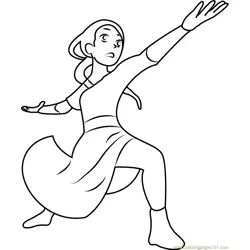 Zuko The Firebender Free Coloring Page for Kids