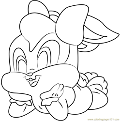 Baby Lola Free Coloring Page for Kids