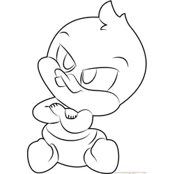Baby see Free Coloring Page for Kids