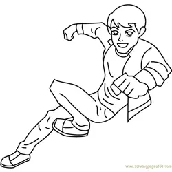Happy Ben Free Coloring Page for Kids