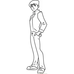 Standing Ben Free Coloring Page for Kids