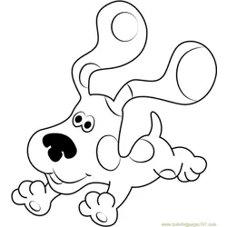 Blue Clues Free Coloring Page for Kids