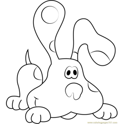 Blues Clues Embroidery Design Free Coloring Page for Kids