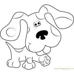 Blues Clues Walking Free Coloring Page for Kids
