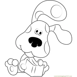 Blues Clues see Book Free Coloring Page for Kids