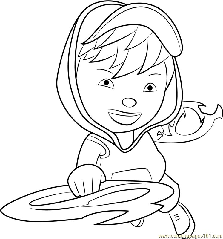 BoBoiBoy Blaze Coloring Page for Kids - Free BoBoiBoy Printable ...