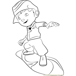 BoBoiBoy Cyclone Free Coloring Page for Kids