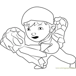 BoBoiBoy Earth Free Coloring Page for Kids