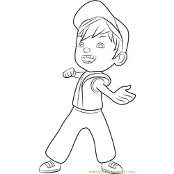 BoBoiBoy Fire Free Coloring Page for Kids