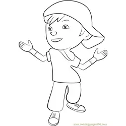 BoBoiBoy Thorn Free Coloring Page for Kids