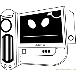 Computer Free Coloring Page for Kids