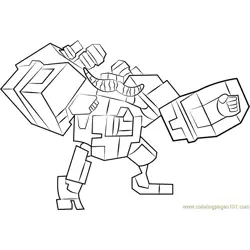 Megabot Scambot Free Coloring Page for Kids